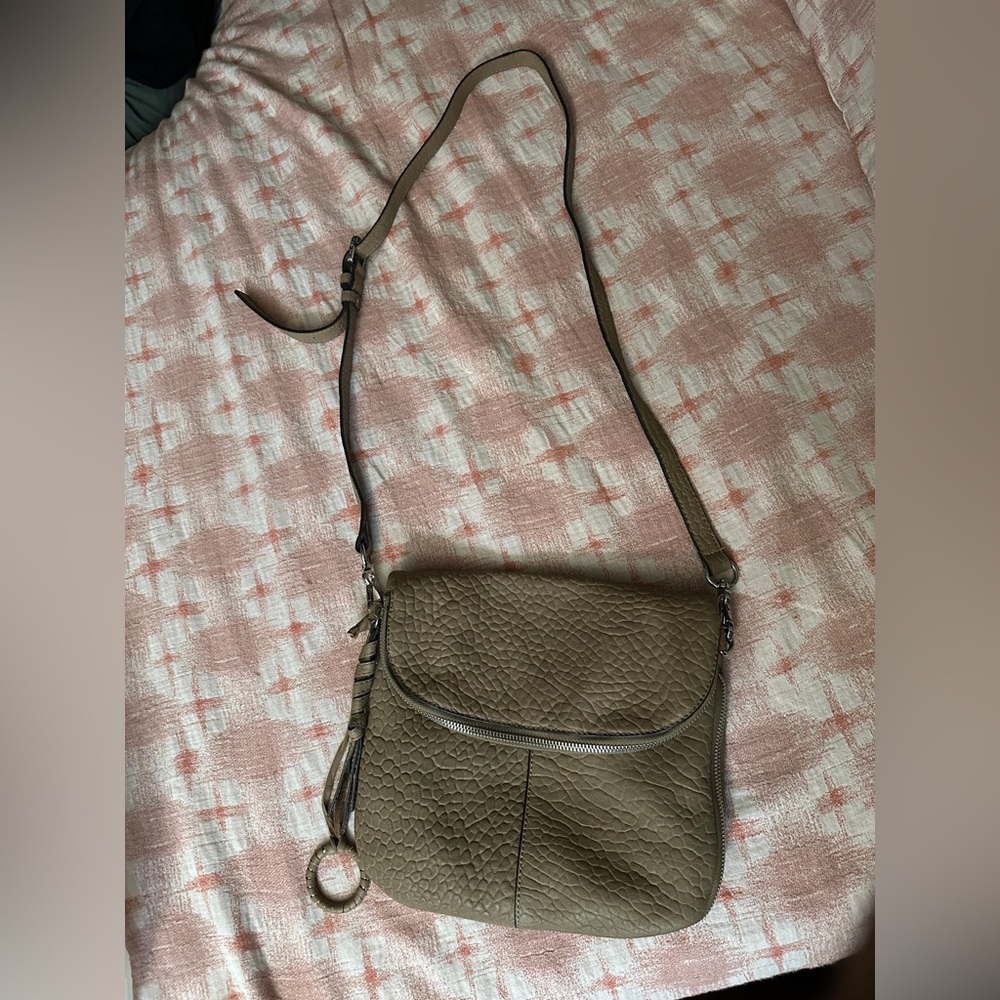 Vince Camuto Olive Textured Crossbody Bag